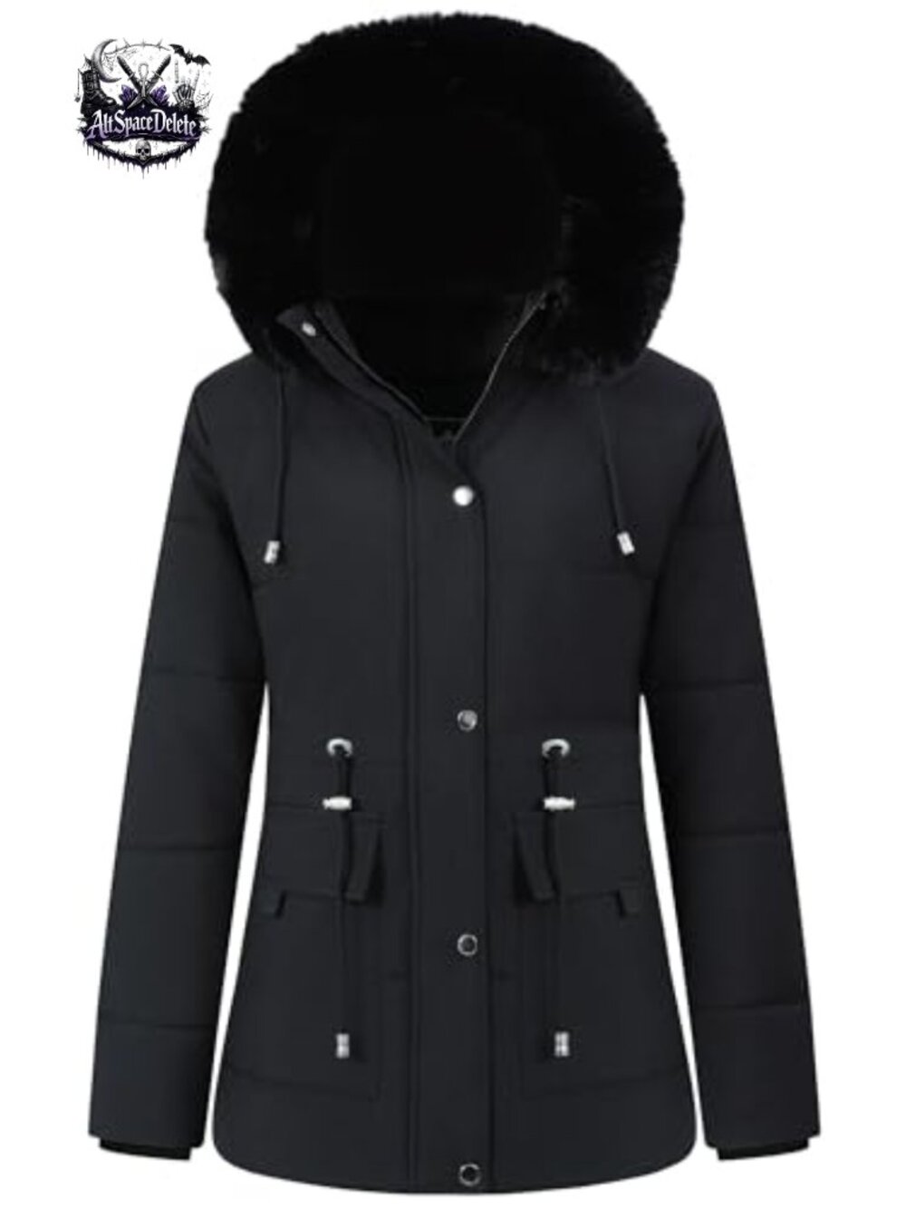Women's Warm Winter Puffer Coat Thicken Fleece Lined Down Jacket